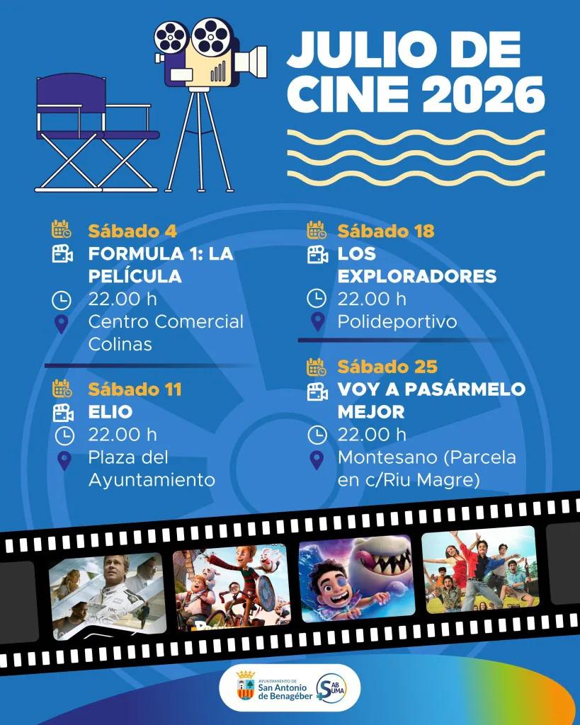 Cartel Julio de Cine 2026